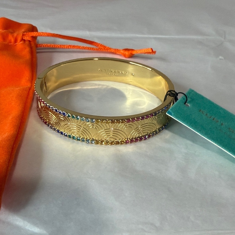 Kurt Geiger gold bangle with multi color
Stones - Picture 2 of 6